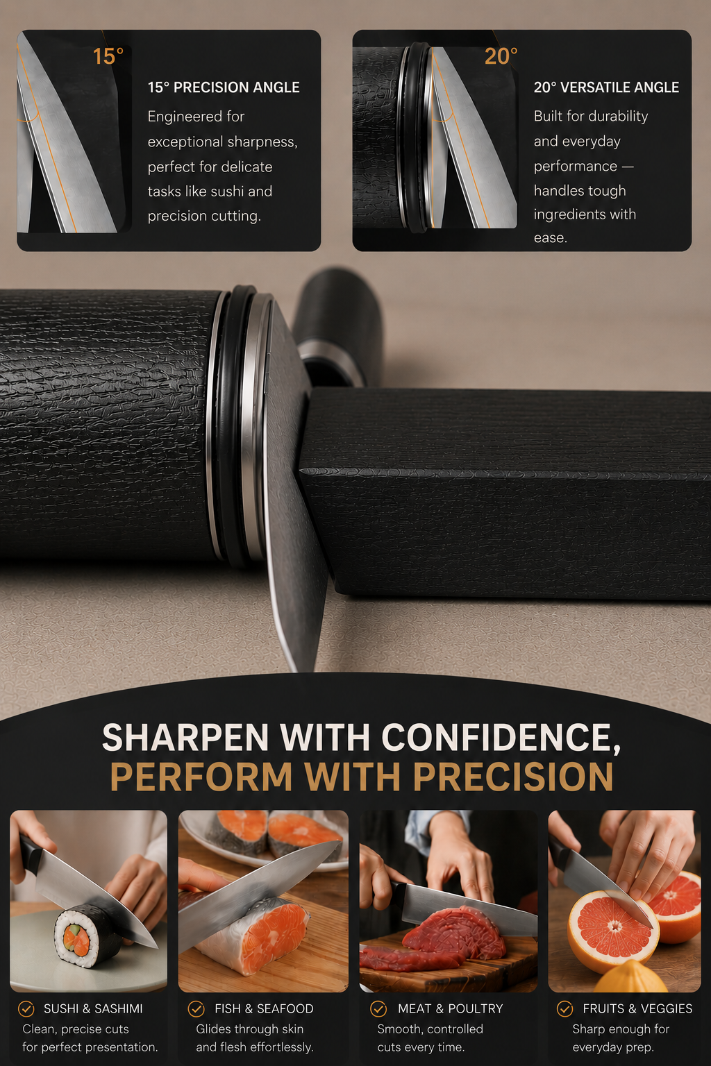 Niiruo® Elite: Professional Rolling Knife Sharpener
